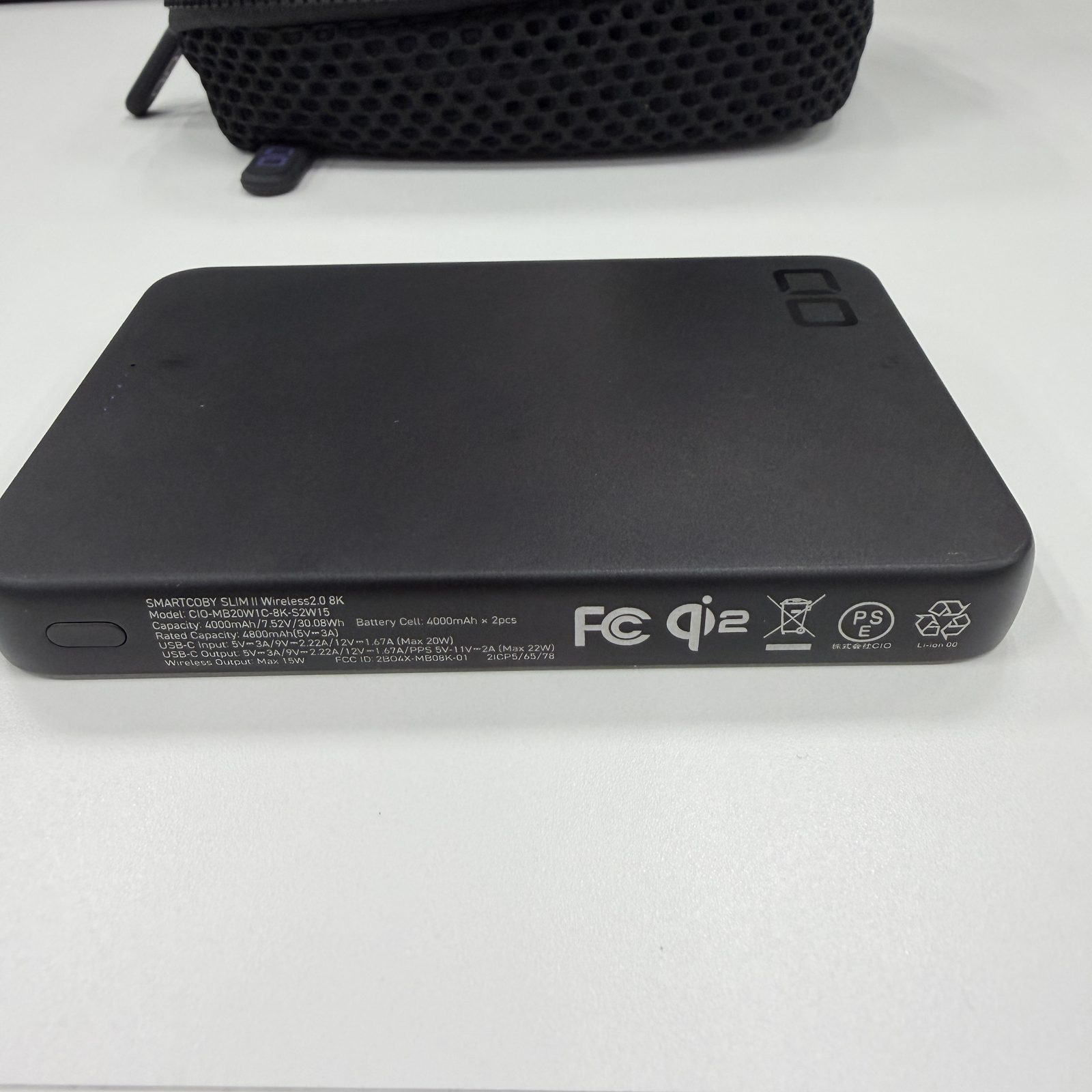 CIO SMARTCOBY SLIM II Wireless 2.0 8K 型番ラベル（Qi2対応・8000mAh）